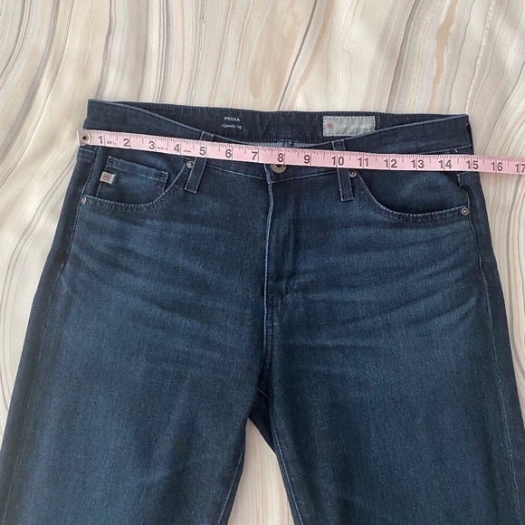 AG Adriano Goldschmied Prima Cigarette Contour 360 Denim Dark Blue Jeans 27x30 - Picture 6 of 15